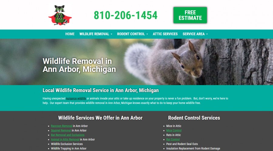 Ann Arbor Wildlife Removal - Wildlife Removal Leads